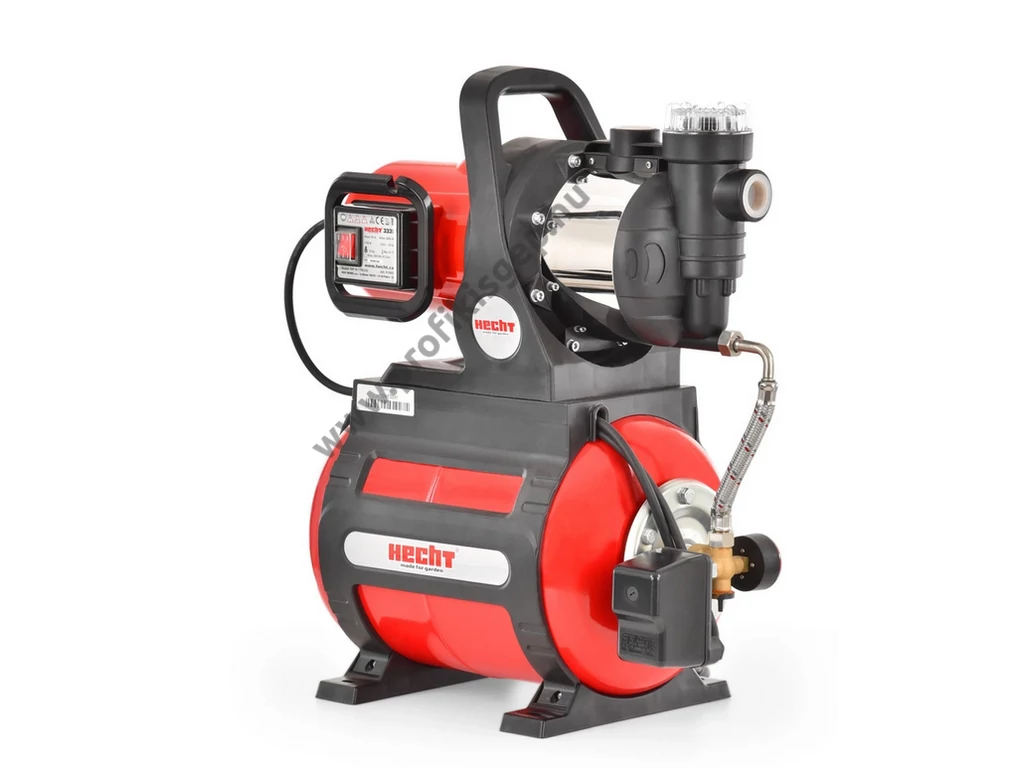 HECHT 3331 elektromos felszíni szivattyú, házi vízmű, 1100W, 4600l, 4.5 bar