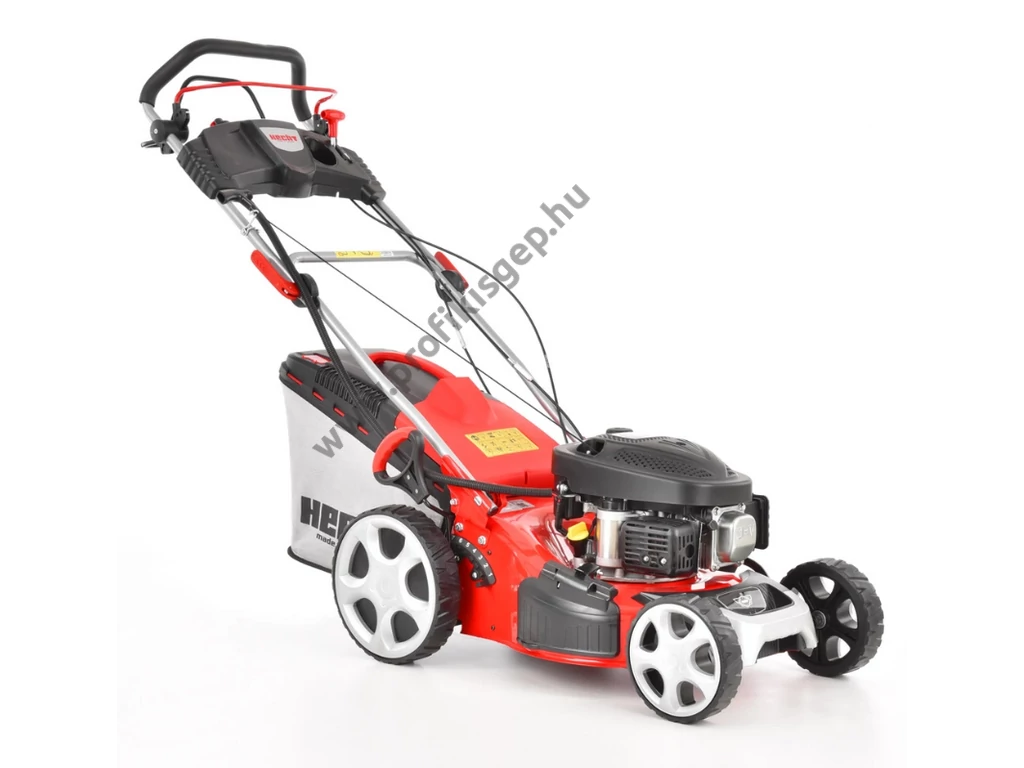 HECHT 543 SWE 5IN1 Benzinmotoros önjáró fűgyűjtős fűnyíró, 43cm, OHV 98cm3, Önindító, oldalkidobó, mulcsbetét, csapágyazott kerék