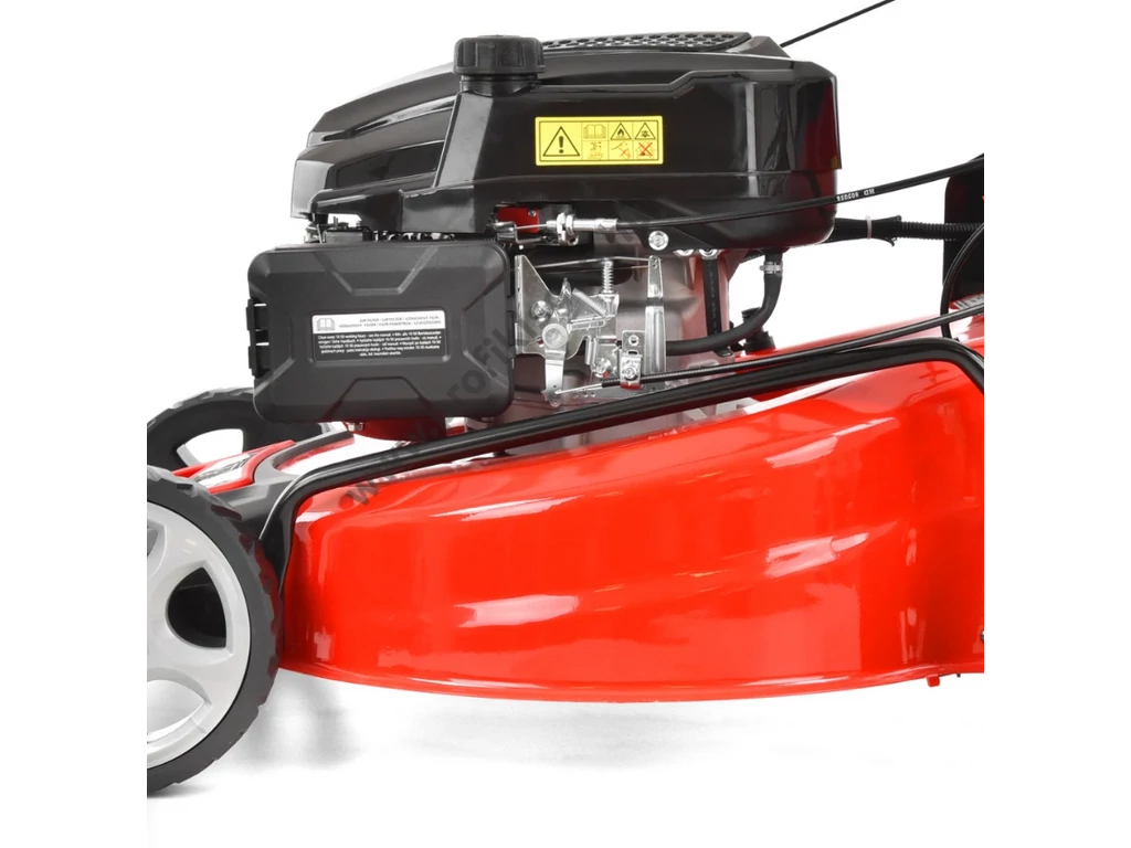 HECHT 554SX 5IN1 Benzinmotoros önjáró fűgyűjtős fűnyíró, 53cm, OHV 224cm3, oldalkidobó, mulcsbetét