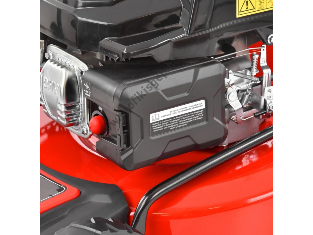 HECHT 554SX 5IN1 Benzinmotoros önjáró fűgyűjtős fűnyíró, 53cm, OHV 224cm3, oldalkidobó, mulcsbetét