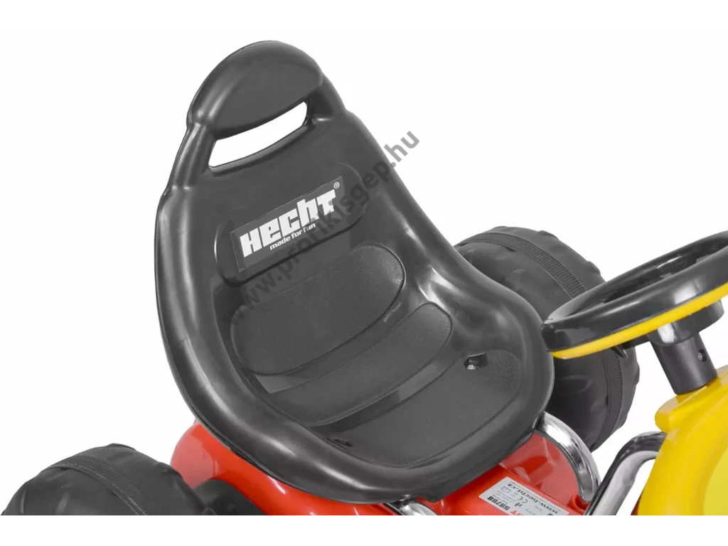 HECHT 59788 pedálos gokart, piros-sárga, 3-6 éves korig, Max: 30kg
