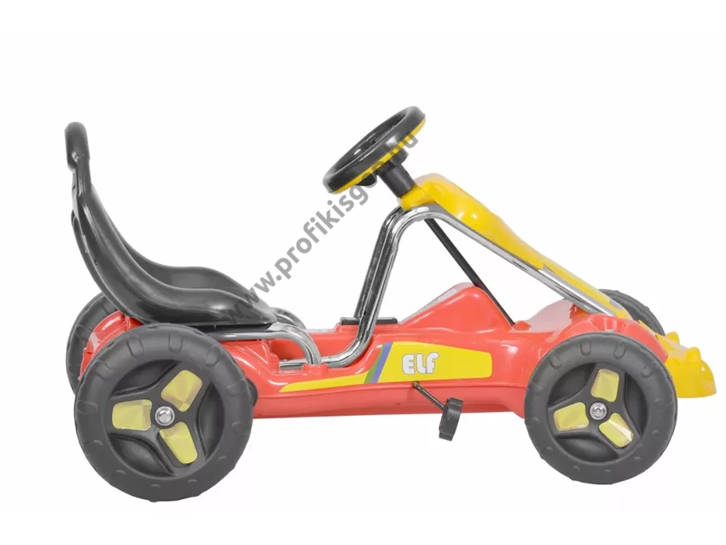 HECHT 59788 pedálos gokart, piros-sárga, 3-6 éves korig, Max: 30kg