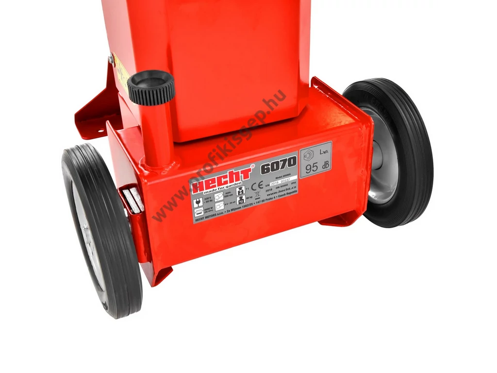 HECHT 6070 álló rönkhasító, 7 tonna, 230V, 3000W, hossz: 55cm-ig, kereszthasító külön rendelhető