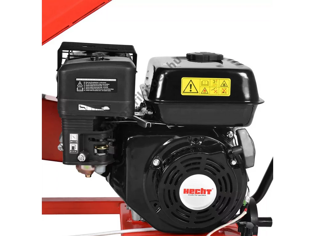 HECHT 6208 Benzinmotoros ágaprító, komposztáló, forgókéses, OHV208cm3, ágátmérő: 7 cm,