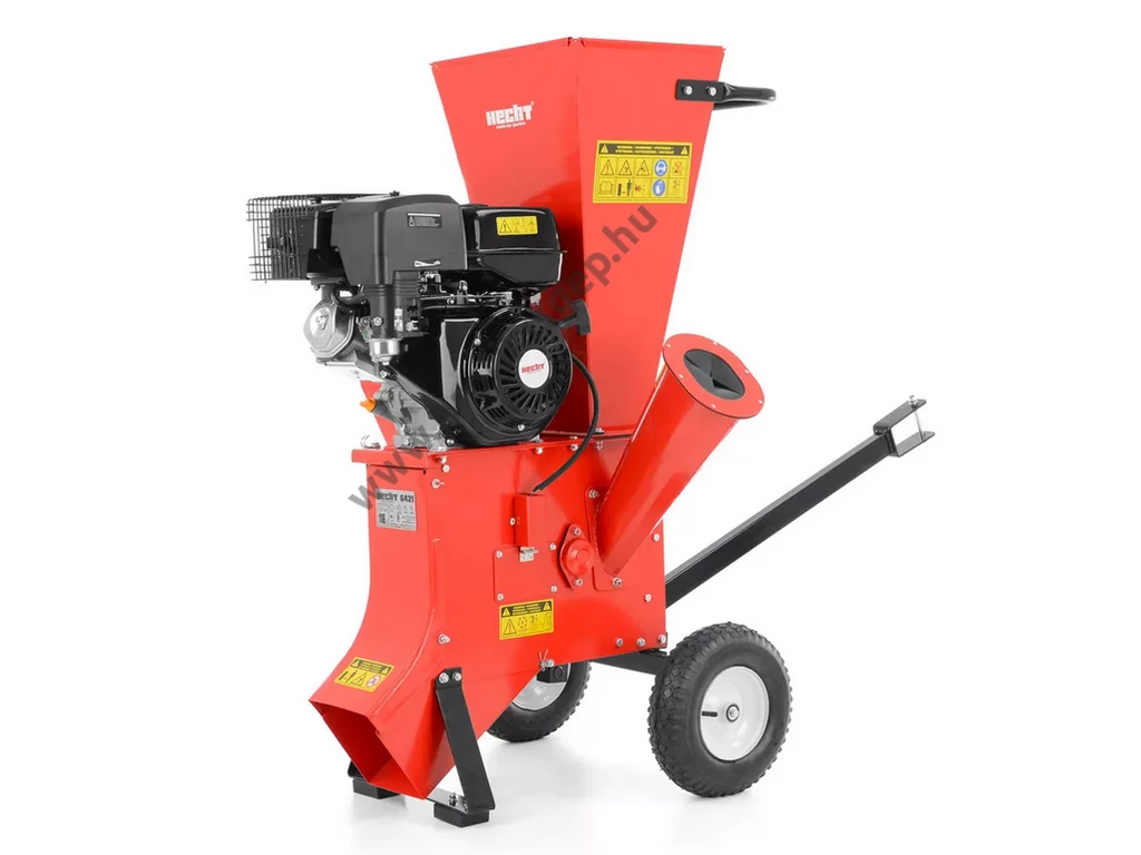 HECHT 6421 Benzinmotoros ágaprító, komposztáló, forgókéses, OHV389cm3, ágátmérő: 8.9cm