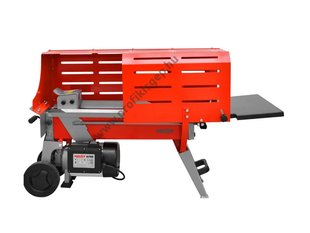 HECHT 6700 vízszintes rönkhasító, 4 tonna, 230V, 1500W, hossz: 37cm-ig, állvány és kereszthasító külön rendelhető