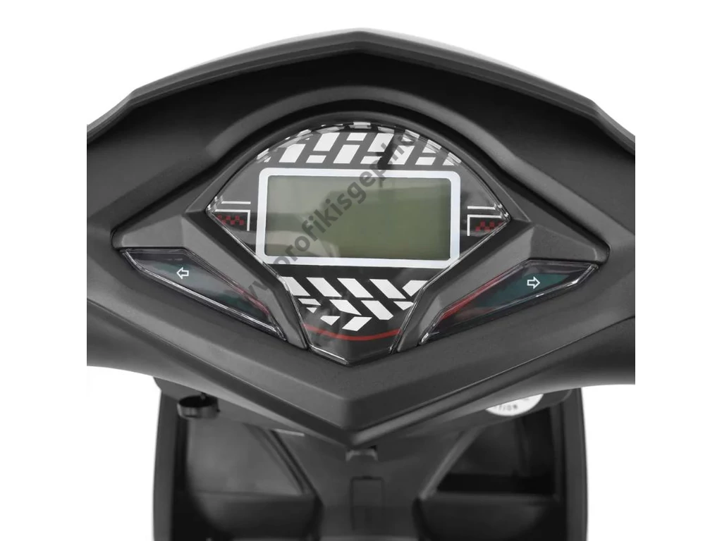 HECHT EQUIS BLACK Akkumulátoros robogó, 72V, 20Ah, 3000W, Max hatótáv: 60km, Max sebesség: 45 km/h, Max: 271kg