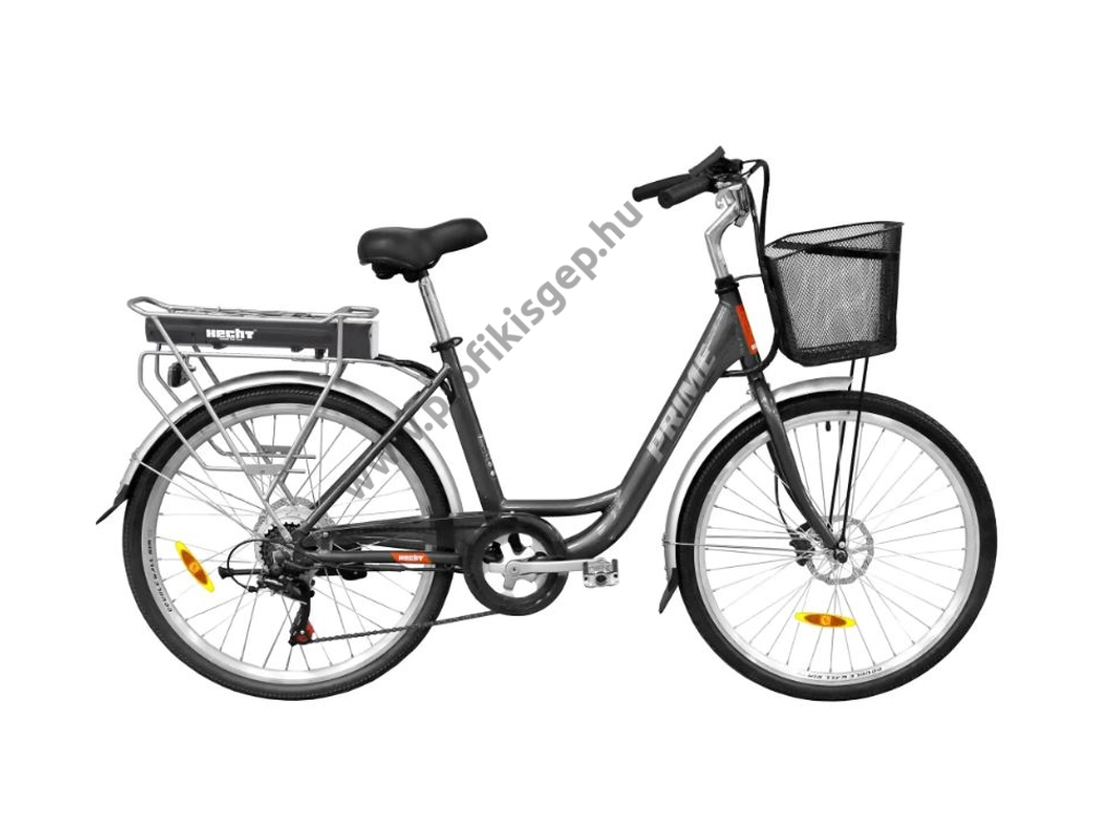 HECHT PRIME SHADOW Elektromos kerékpár 26", 36V, 10.4Ah, alu váz, Shimano váltó, tárcsafék