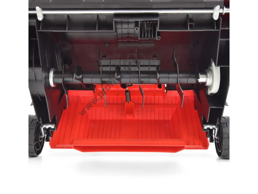 HECHT 1420 2IN1 elektromos gyepszellőztető, gyeplazító, 32cm, 1500W, 16 acél kés, rugós tengely, fűgyűjtő, ékszíjas turbó motor