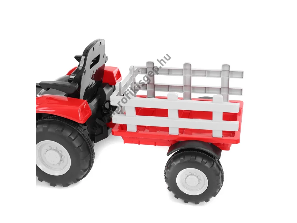 HECHT 50825 RED Akkumulátoros kisautó traktor gyerekeknek, 12V, 7Ah, 3-8 éves korig,