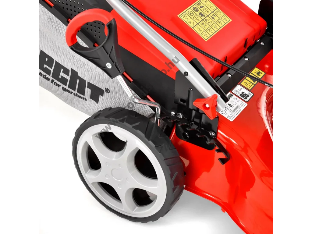 HECHT 546 Benzinmotoros fűgyűjtős fűnyíró, 46cm, OHV 150cm3, csapágyazott kerék,