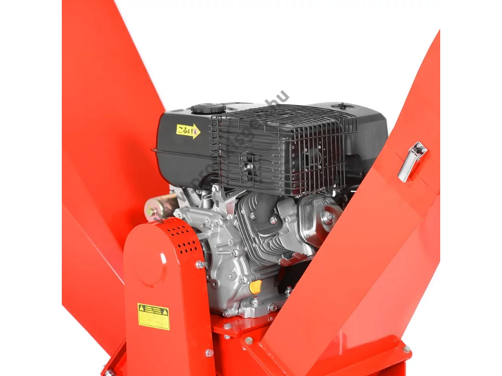 HECHT 6642 Benzinmotoros ágaprító, komposztáló, forgókéses, OHV420cm3, ágátmérő: 10cm, VONTATHATÓ