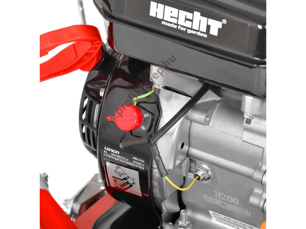 HECHT 8615 Benzinmotoros önjáró seprőgép, takarítógép, 62cm, OHV 196cm3, 5+2 sebesség
