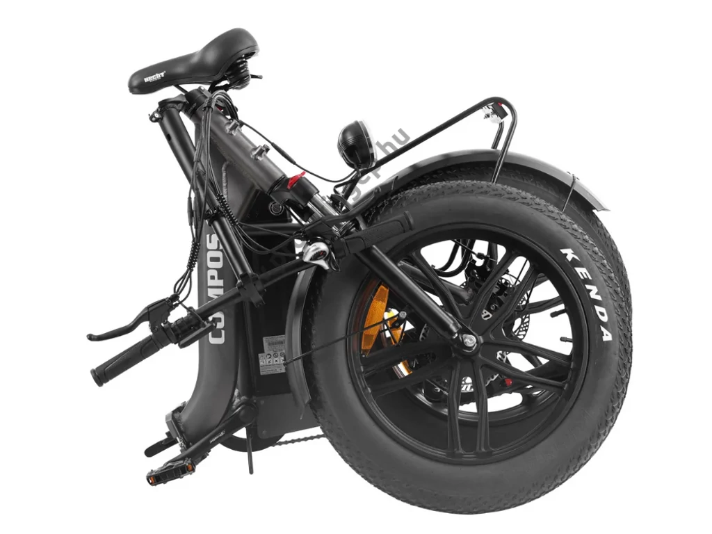 HECHT COMPOS XL GREY Elektromos kerékpár, e-bike, 20", 36V, 13Ah, Shimano váltó, tárcsafék, összecsukható