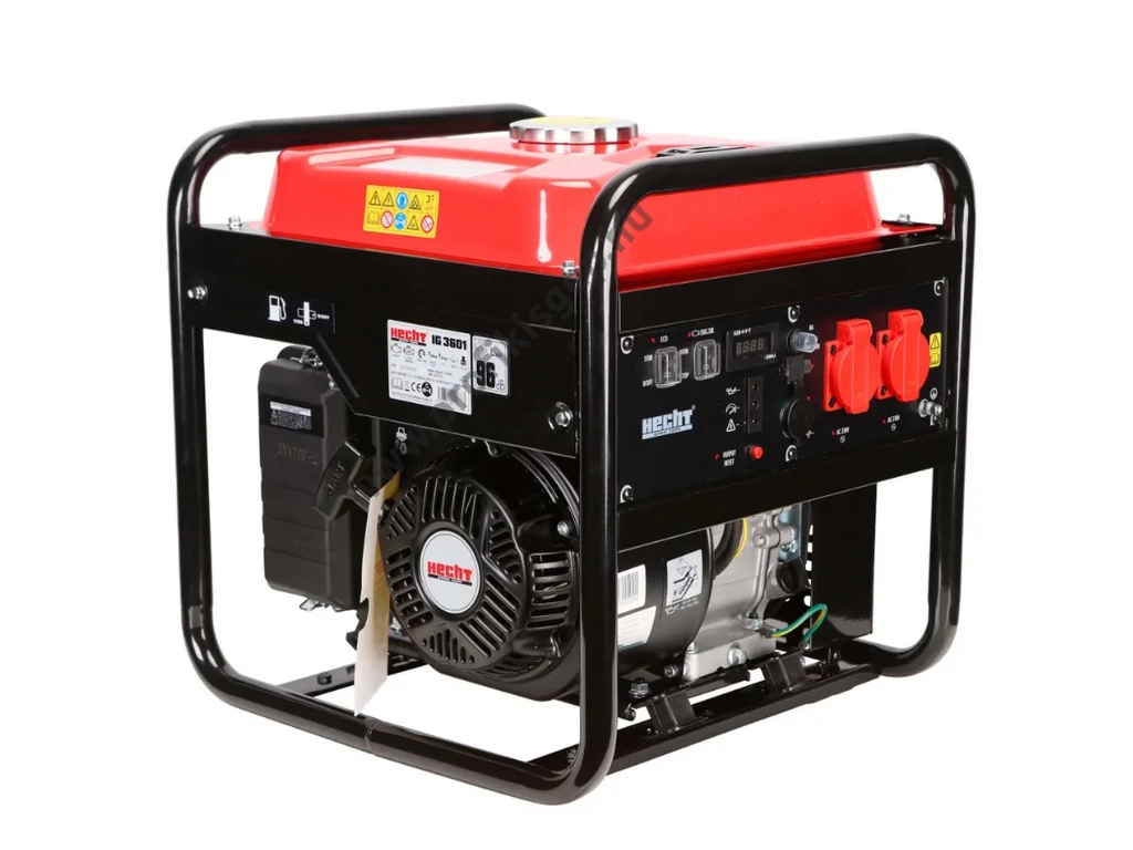 HECHT IG 3601 Egyfázisú áramfejlesztő Inverter, 230V, Max: 3300W, 13A, Motor: OHV, 208cm3