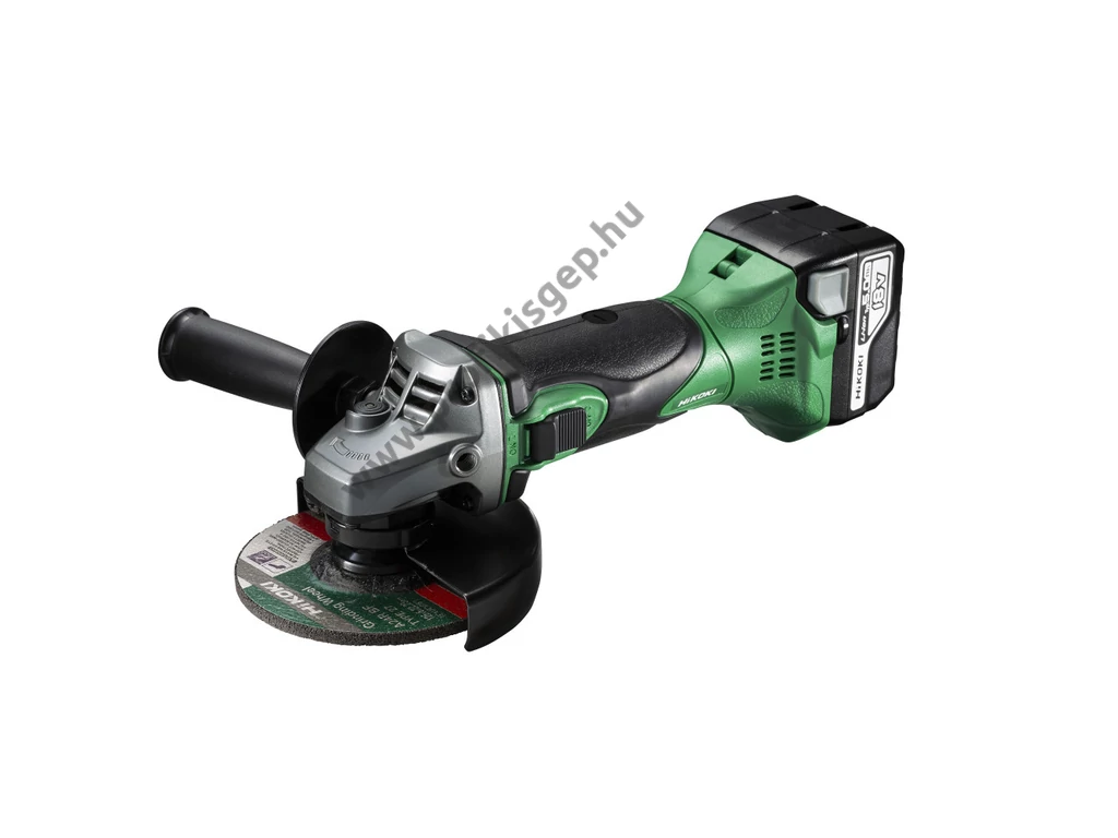Hikoki G18DSL2-115-5AH Akkumlátoros sarokcsiszoló, 115mm, 18V, 5Ah akkuval és töltővel