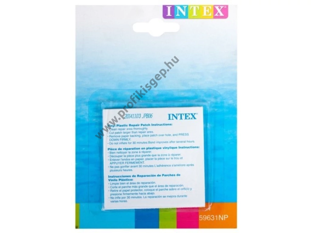 INTEX Javító szett, öntapadós folt (59631)