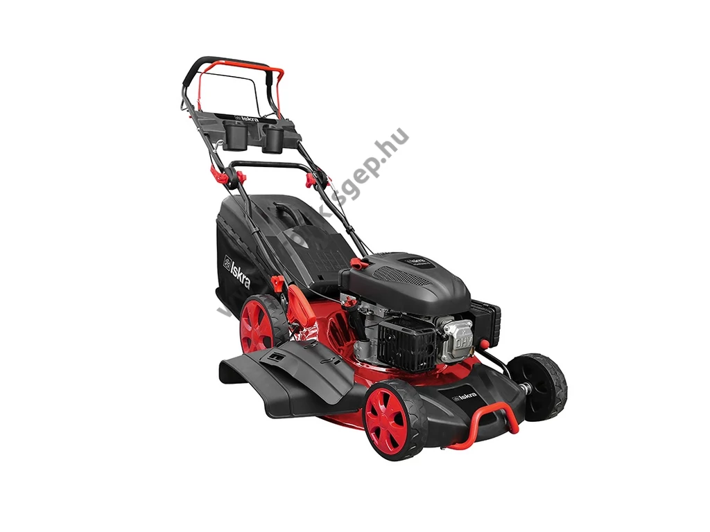 ISKRA HG53SMH-B Benzinmotoros önjáró fűgyűjtős fűnyíró, 53cm, OHV 173cm3, oldalkidobó, csapágyazott kerék