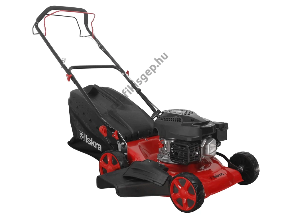 ISKRA BN46SML-RV145 Benzinmotoros önjáró fűgyűjtős fűnyíró, 46cm, OHV 144cm3, oldalkidobó, csapágyazott kerék