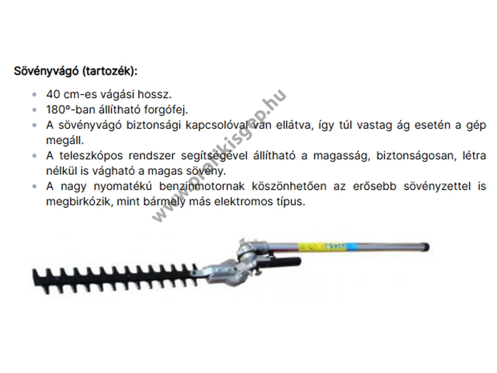 AGT 3526 Multi, bozótvágó, fűkasza 4 ütemű, HONDA GX35, 35,8 cm3, 1.6 Le, adapterekkel