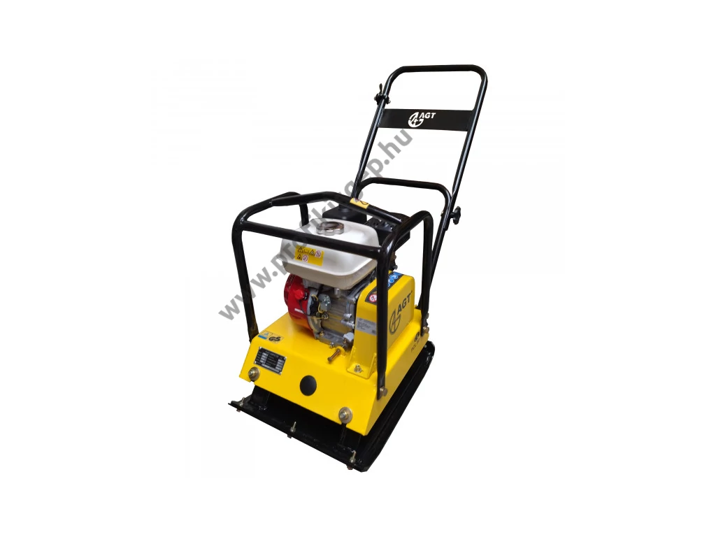 AGT PCL90 lapvibrátor, HONDA GX160, 5.5 Le, 15.0kN, 45x50cm, 90 kg, kerékszett, szilikon gumilap