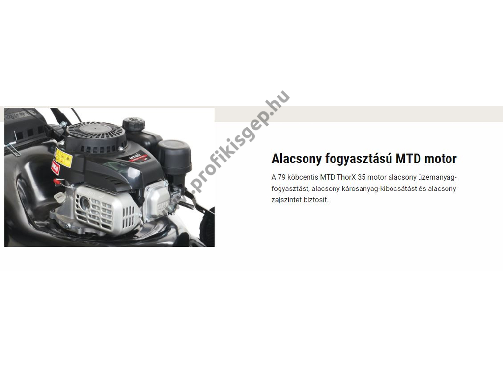 MTD SMART 46 PO/ N Benzinmotoros fűgyűjtős fűnyíró, 46cm, Thorx 79cm3