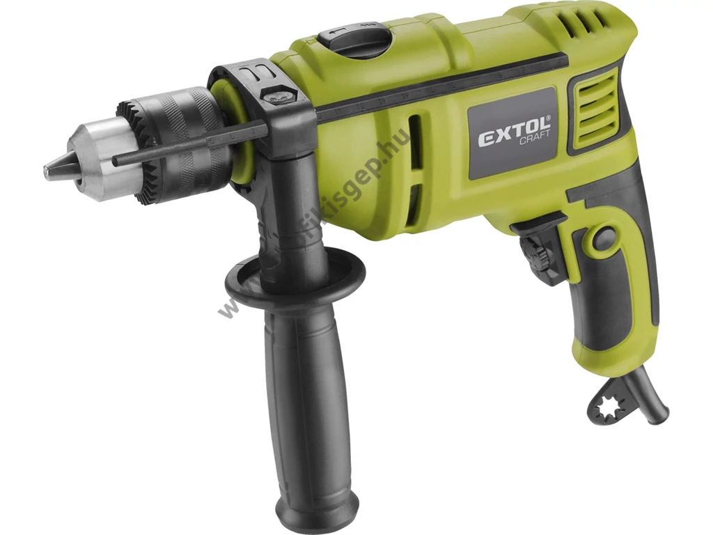 EXTOL craft elektromos fúró, ütvefúró, 750W, 13mm fogaskoszorús tokmány, állítható sebesség