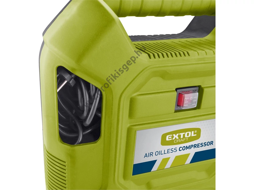 EXTOL craft olajmentes kompresszor, 180l/perc 8bar, tartály nélkül, 230V 1100W