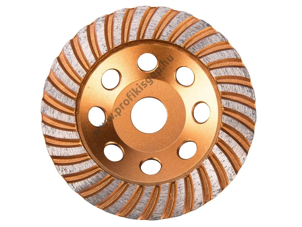 EXTOL industrial gyémántcsiszoló korong; 115mm×22,2mm, Turbo/lamellás jellegű