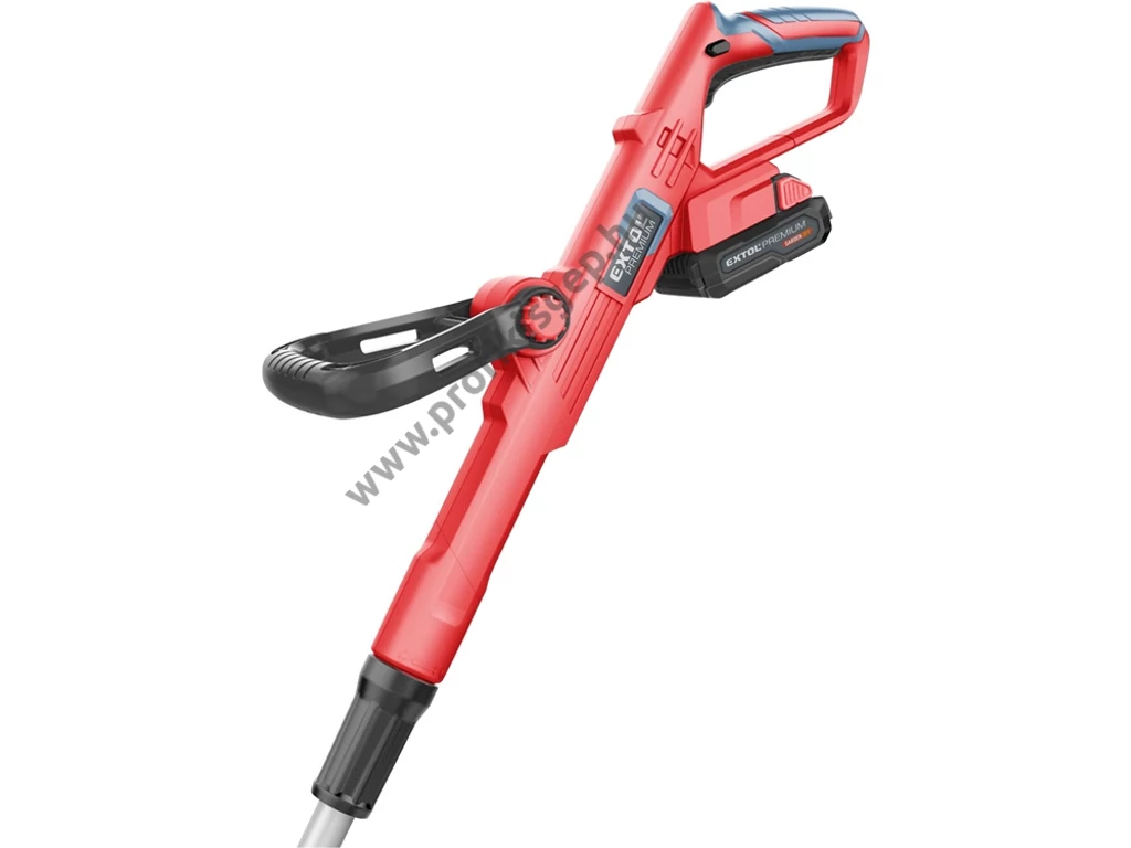 EXTOL premium akkumlátoros szegélynyíró, fűkasza, 20V, 2.0Ah akkuval és töltővel,  damilfej, Garden20V termékcsalád