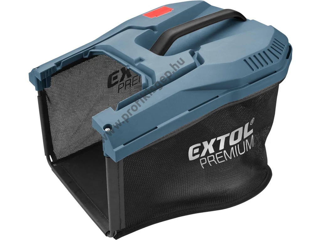 EXTOL premium akkumulátoros fűgyűjtős fűnyíró, 33cm, 20V, 2x2.0 Ah akkuval és töltővel, Garden20V termékcsalád