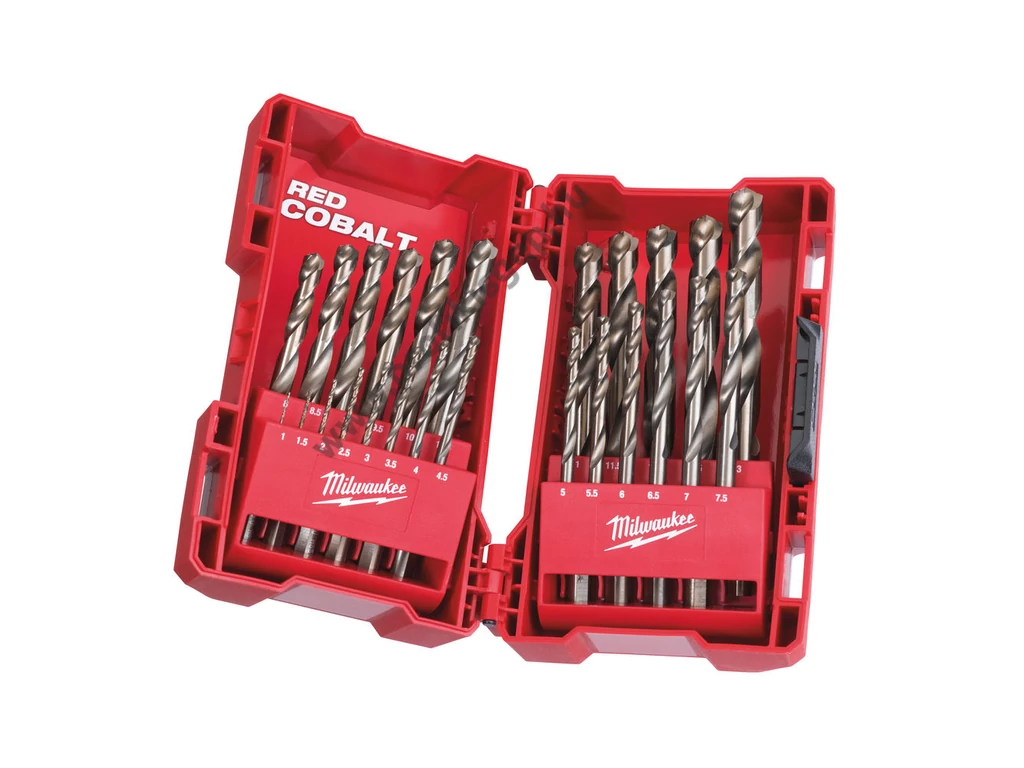 Milwaukee Red Cobalt , HSS-G Co fémfúró készlet, 25 db-os