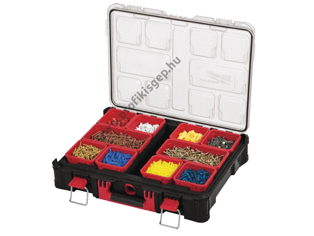 Milwaukee PACKOUT™ Rendszerező doboz nagy, ütésálló polimer, 500 x 380 x 120 mm