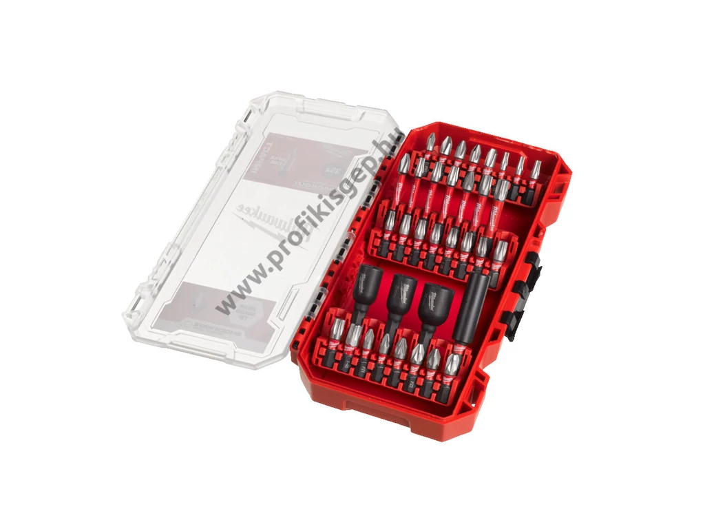 Milwaukee  Shockwave 35 darabos Bitkészlet, PH/PZ/TX, lézerrel edzett