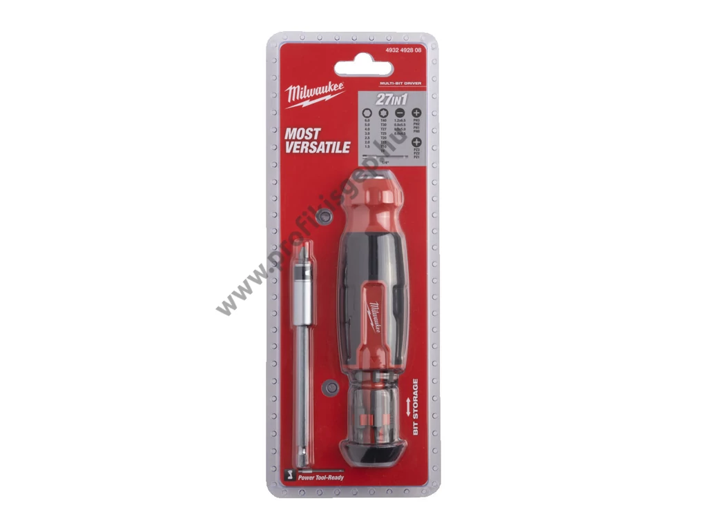 Milwaukee BIT csavarhúzó készlet, 27 in 1 Multi-Bit Screwdriver