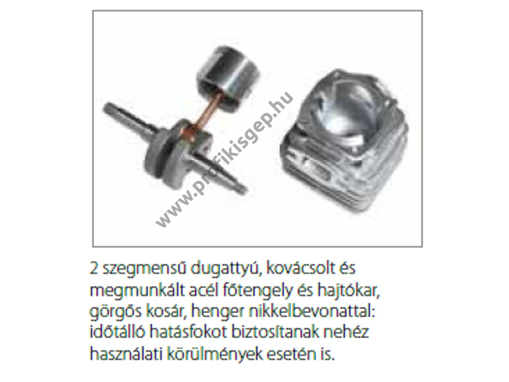Oleo-mac BCH 400 T benzinmotoros bozótvágó, fűkasza, ház körüli használatra, 40.2cm3, 2,0Le, damilfej, fűvágó tárcsa, dupla heveder