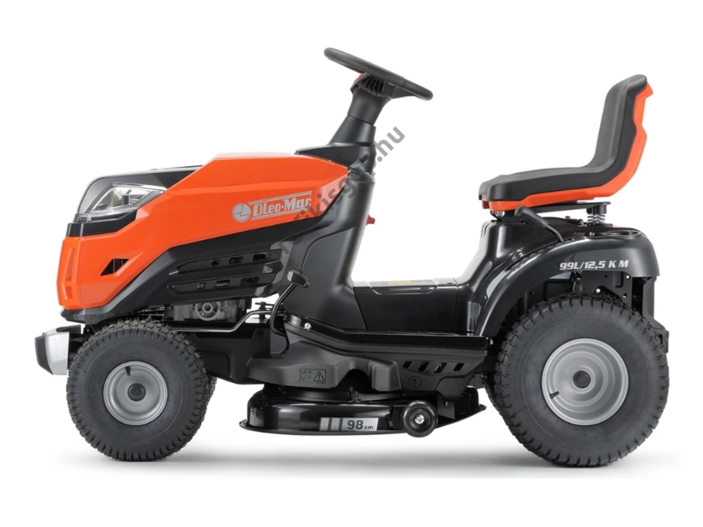 Oleo-Mac OM 99L/12.5KM oldalkidobós fűnyíró traktor, 98 cm, Emak 414 cm3, 5+1 sebesség kézi váltó - ÖSSZESZERELVE ÉS HASZNÁLATRA KÉSZEN SZÁLLÍTJUK!