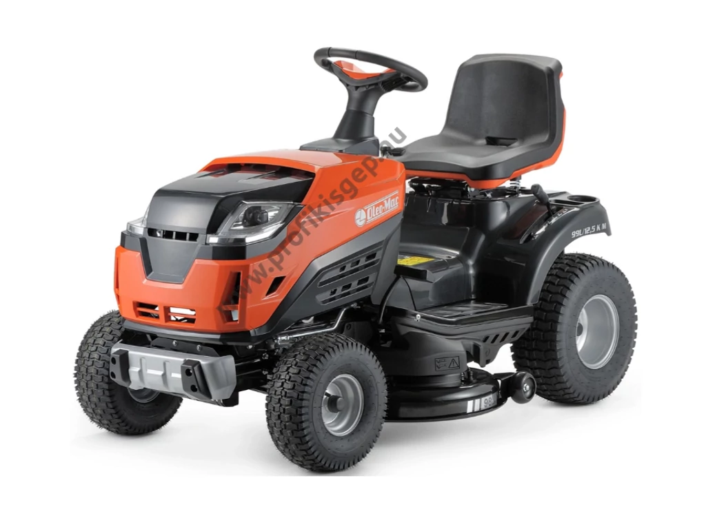 Oleo-Mac OM 99L/12.5KM oldalkidobós fűnyíró traktor, 98 cm, Emak 414 cm3, 5+1 sebesség kézi váltó - ÖSSZESZERELVE ÉS HASZNÁLATRA KÉSZEN SZÁLLÍTJUK!