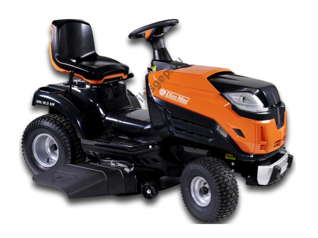 Oleo-Mac OM 99L/12.5KM oldalkidobós fűnyíró traktor, 98 cm, Emak 414 cm3, 5+1 sebesség kézi váltó - ÖSSZESZERELVE ÉS HASZNÁLATRA KÉSZEN SZÁLLÍTJUK!