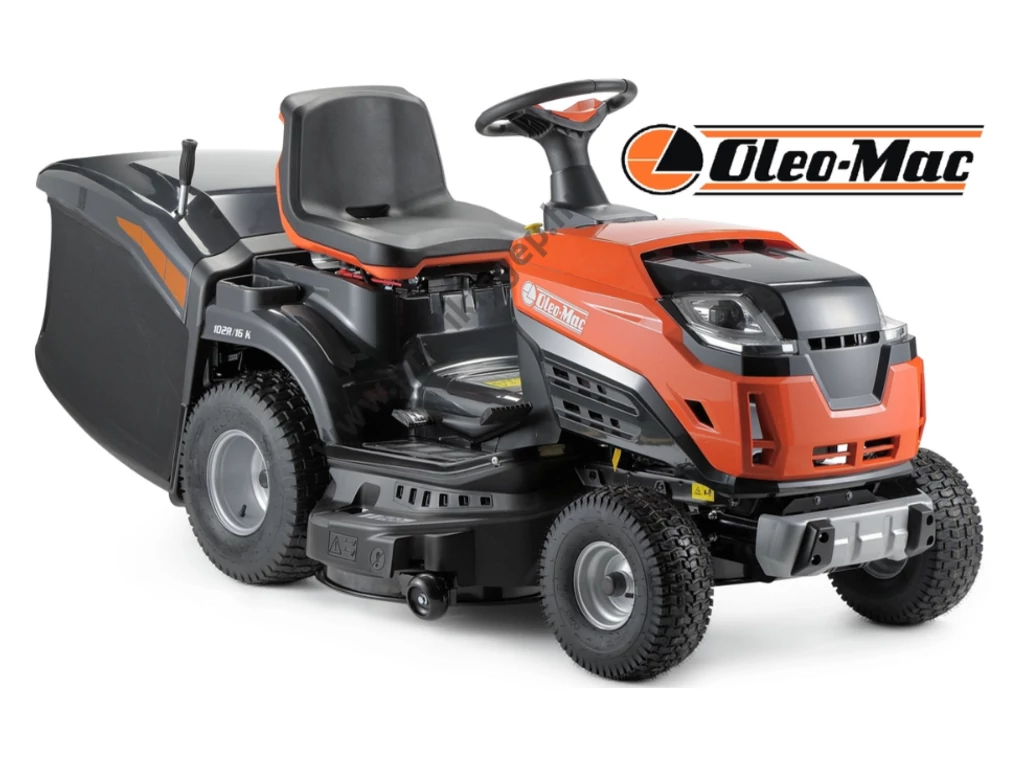 Oleo-Mac 102R/16K fűgyűjtős fűnyíró traktor, 102cm, Emak 432 cm3 HIDRO- ÖSSZESZERELVE ÉS HASZNÁLATRA KÉSZEN SZÁLLÍTJUK!
