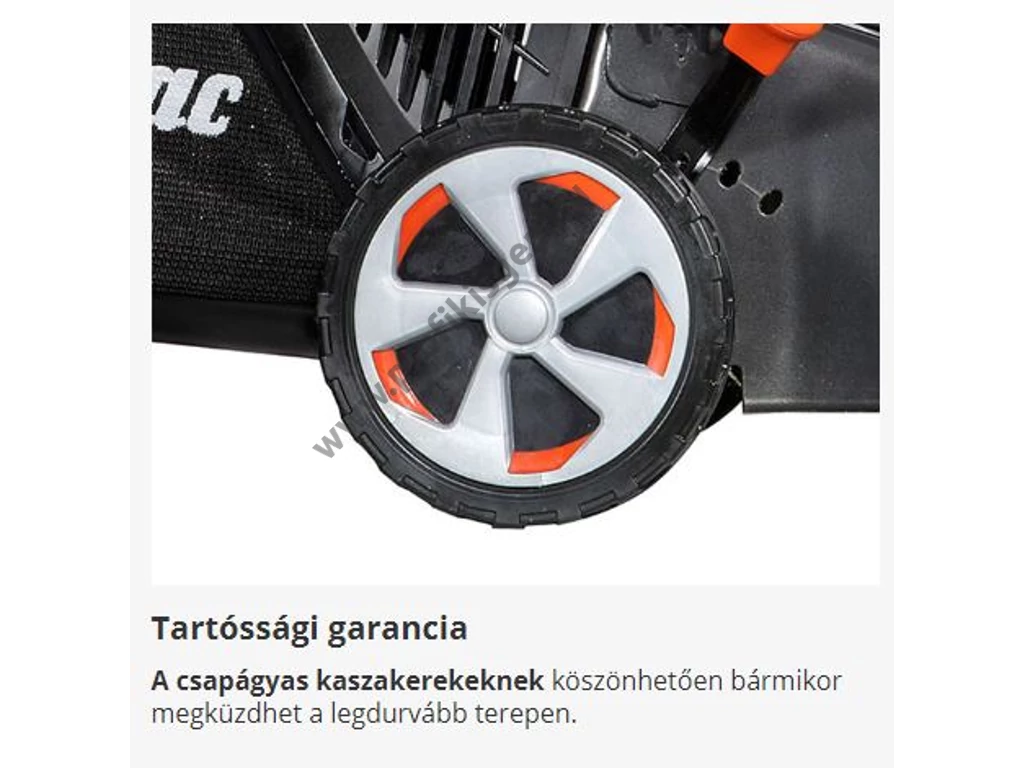 Oleo-mac G 48 TK COMFORT PLUS Benzinmotoros önjáró fűgyűjtős fűnyíró, 46cm, EMAK 139cm3, csapágyazott kerék