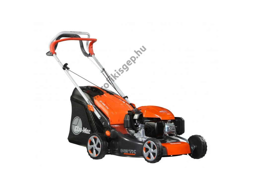 Oleo-mac G 48 TK COMFORT PLUS Benzinmotoros önjáró fűgyűjtős fűnyíró, 46cm, EMAK 139cm3, csapágyazott kerék