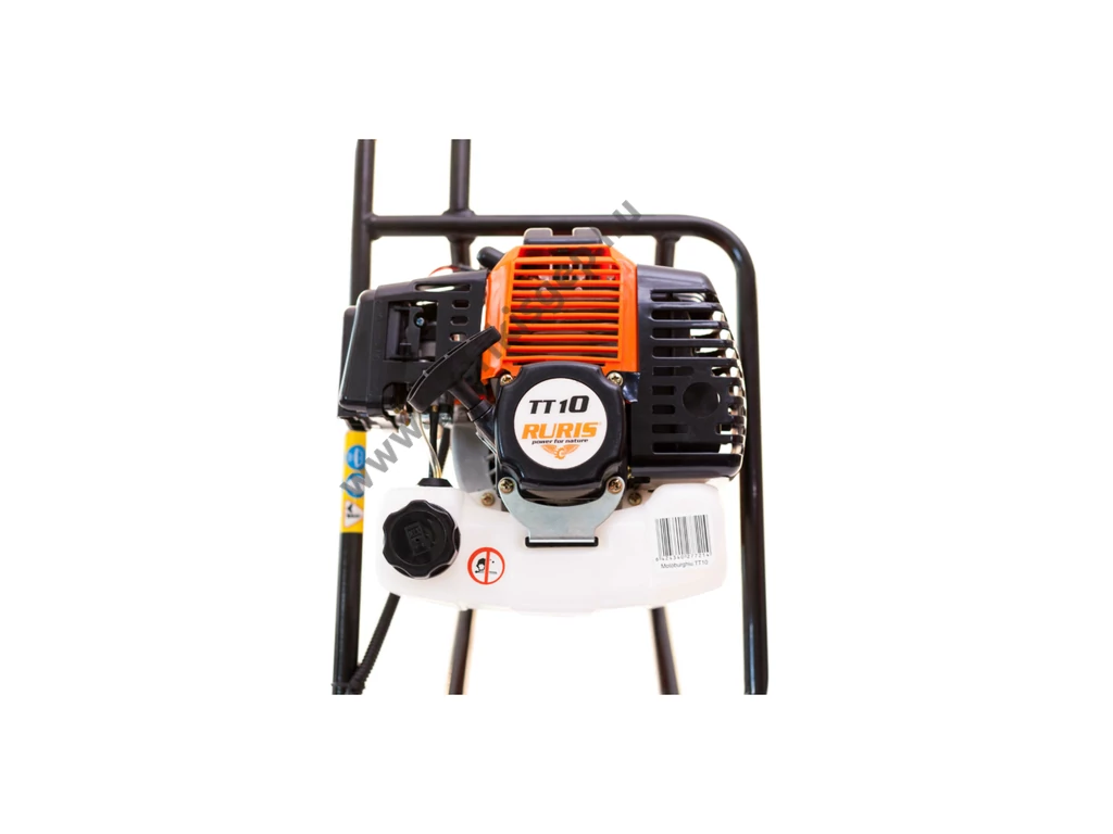 RURIS TT10 benzinmotoros földfúró, gödörfúró, 43cm3, 1.7Le, 100mm, 150mm fúrószárral