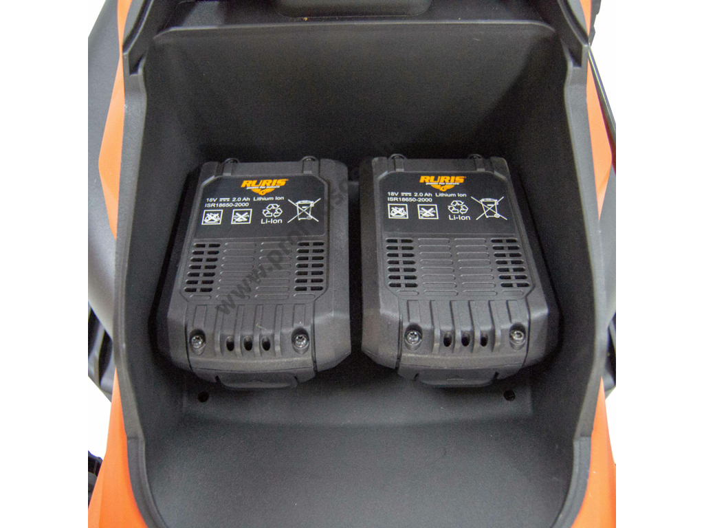 RURIS RXI3000 Akkumulátoros fűgyűjtős fűnyíró, 34cm, 36V, akku és töltő nélkül