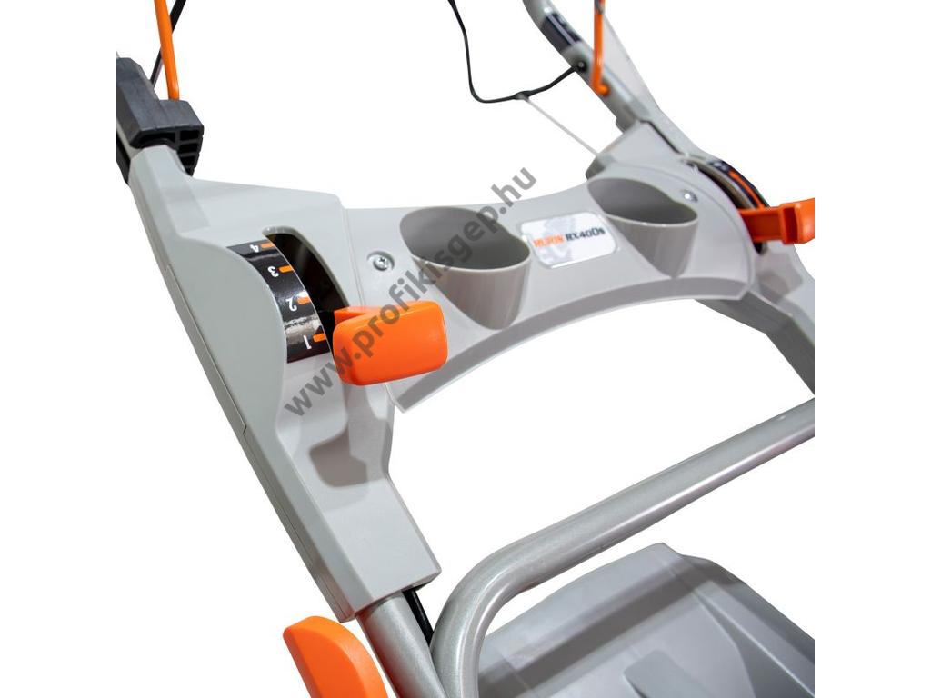 RURIS RX400S Benzinmotoros önjáró fűgyűjtős fűnyíró, 51cm, OHV 196cm3, oldalkidobó, mulcsbetét, csapágyazott kerék