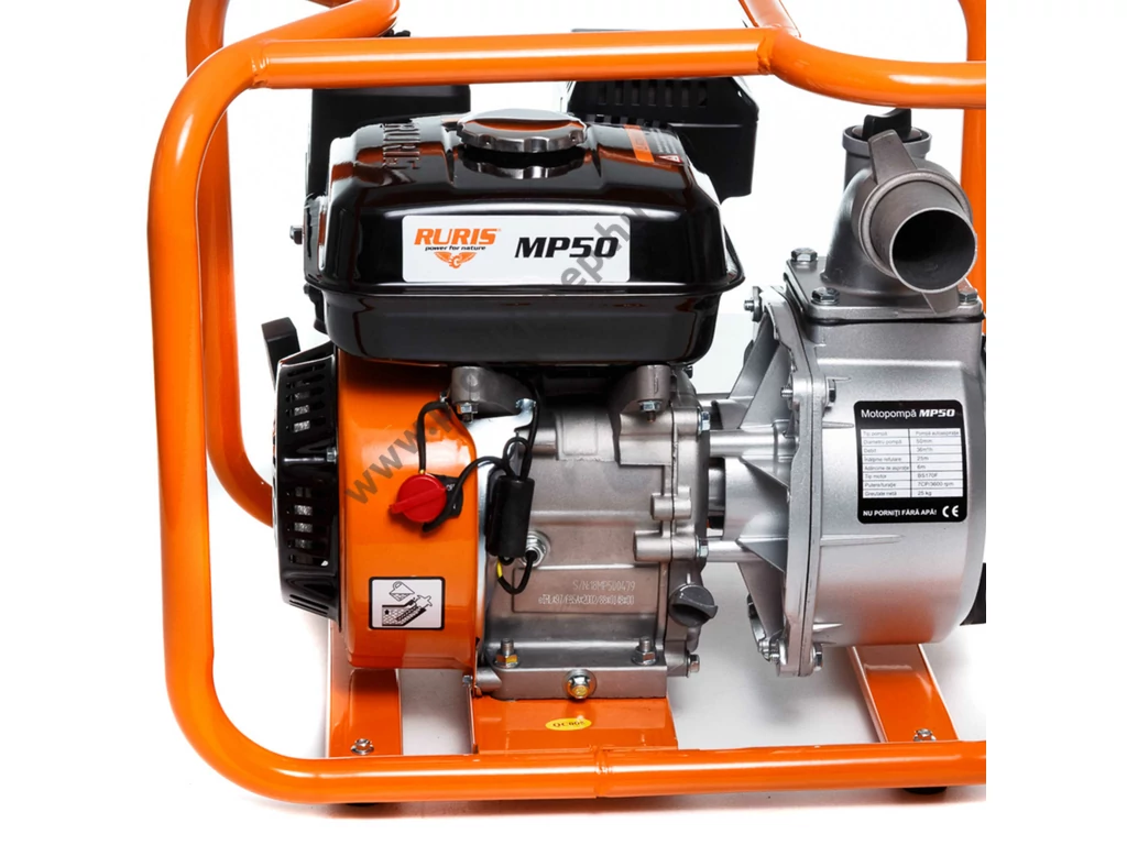 RURIS MP50 benzinmotoros vízszivattyú 2", OHV 212cm3, 2.5bar,
