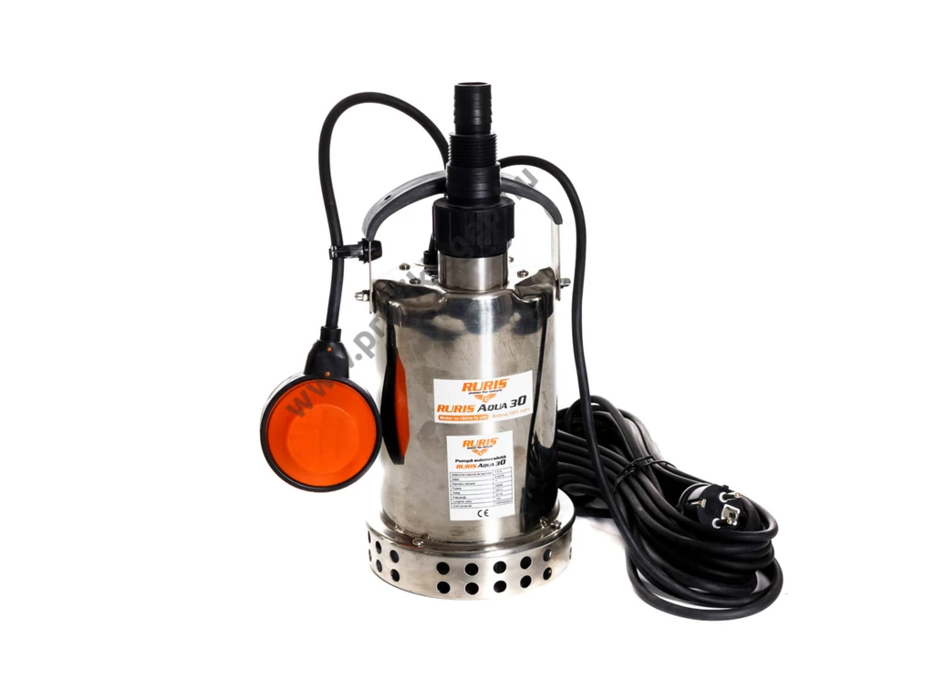 RURIS AQUA 30 elektromos merűlő szivattyú, búvárszivattyú,550W, 8500l, tisztavíz