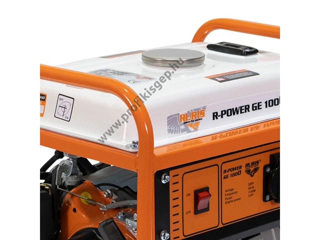RURIS R-POWER GE 1000 Egyfázisú áramfejlesztő, 230V, max: 1000W, Motor: OHV 130cm3