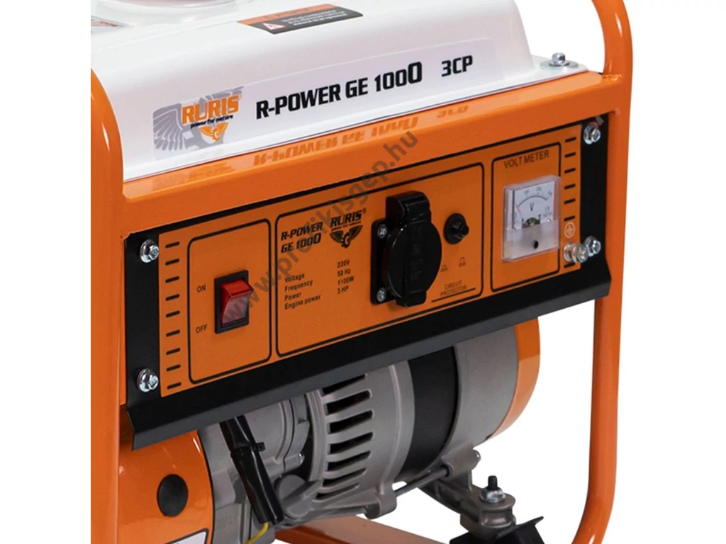 RURIS R-POWER GE 1000 Egyfázisú áramfejlesztő, 230V, max: 1000W, Motor: OHV 130cm3
