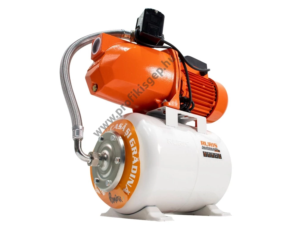 RURIS AquaPower 4010S elektromos felszíni szivattyú, házi vízmű, 1800W, 3600l, 7.0 bar, Bronzlapátos